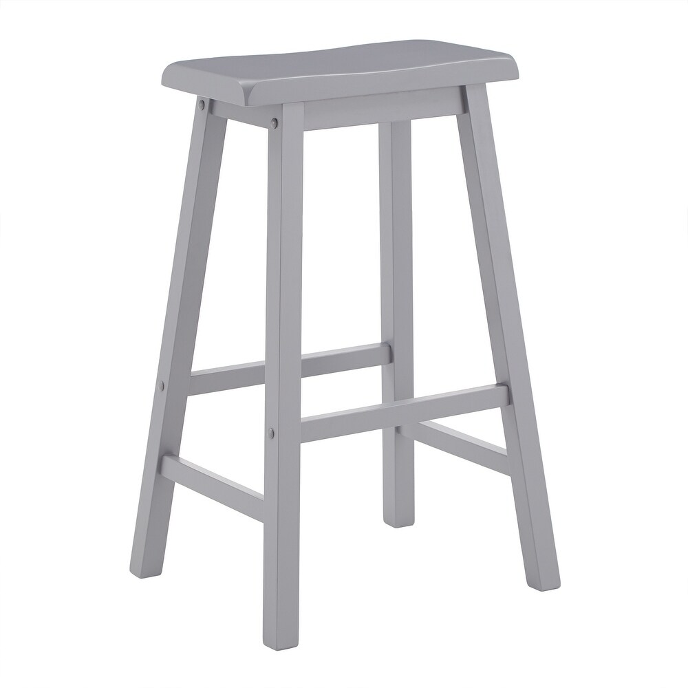 Salvador Saddle 29 inch Counter Height Backless Stools (Set of 2) by iNSPIRE Q Bold