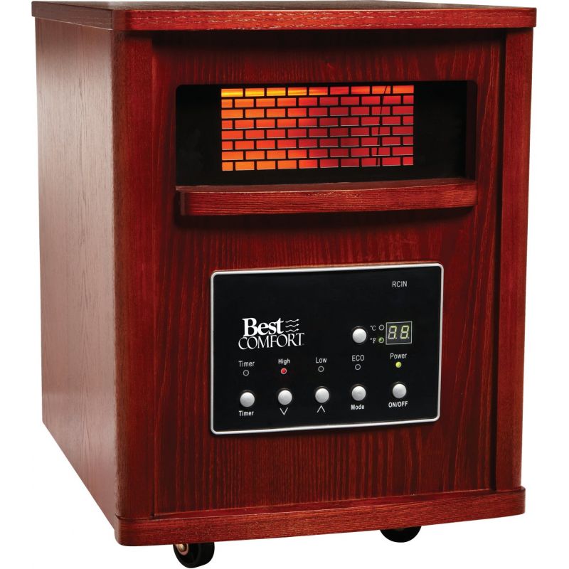 Best Comfort Quartz Heater with Woodgrain Cabinet Wood Grain 12.5A