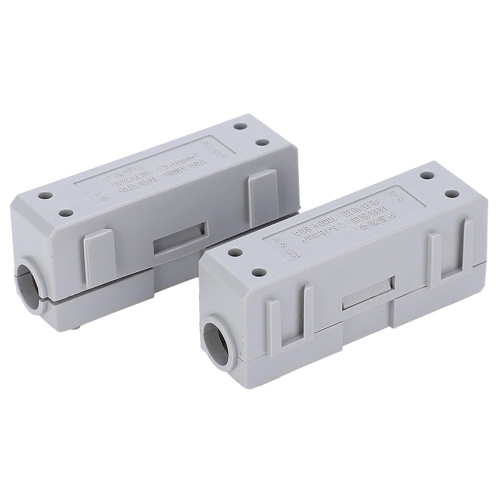 2Pcs I‑Type Terminal Block Quick Splice Snap Wire Connector for Industrial EquipmentS‑35