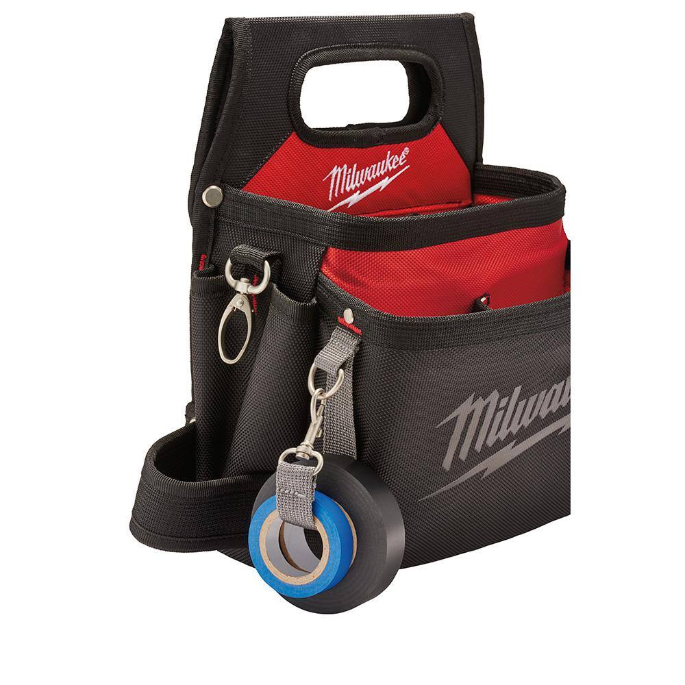 MW 15-Pocket Electricians Tool Holder with Quick Adjust Belt and 6-in-1 Wire Stripper Pliers 48-22-8112-48-22-3079