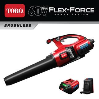 Toro 157 MPH 605 CFM 60-Volt Max Lithium-Ion Cordless Brushless Leaf Blower 4.0 Ah Battery and Charger Included 51822