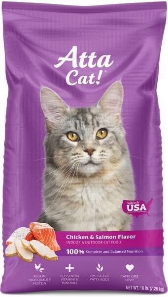 Atta Cat Chicken and Salmon Flavor Dry Cat Food