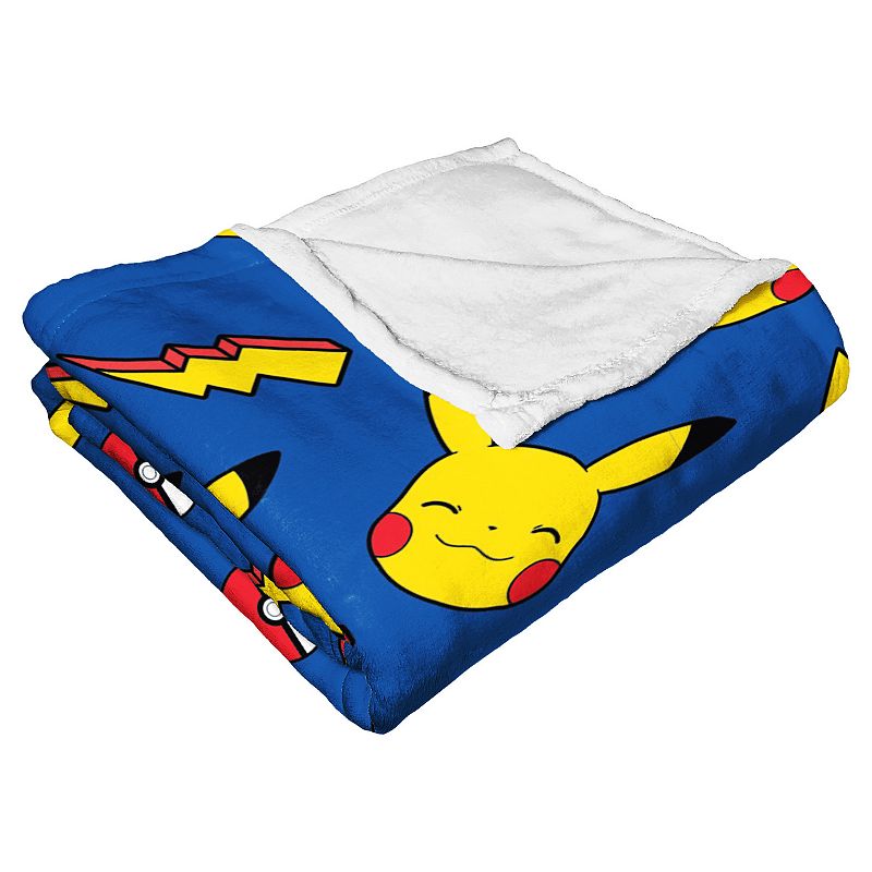 PokĲmon Lightning Type Micro Raschel Throw Blanket