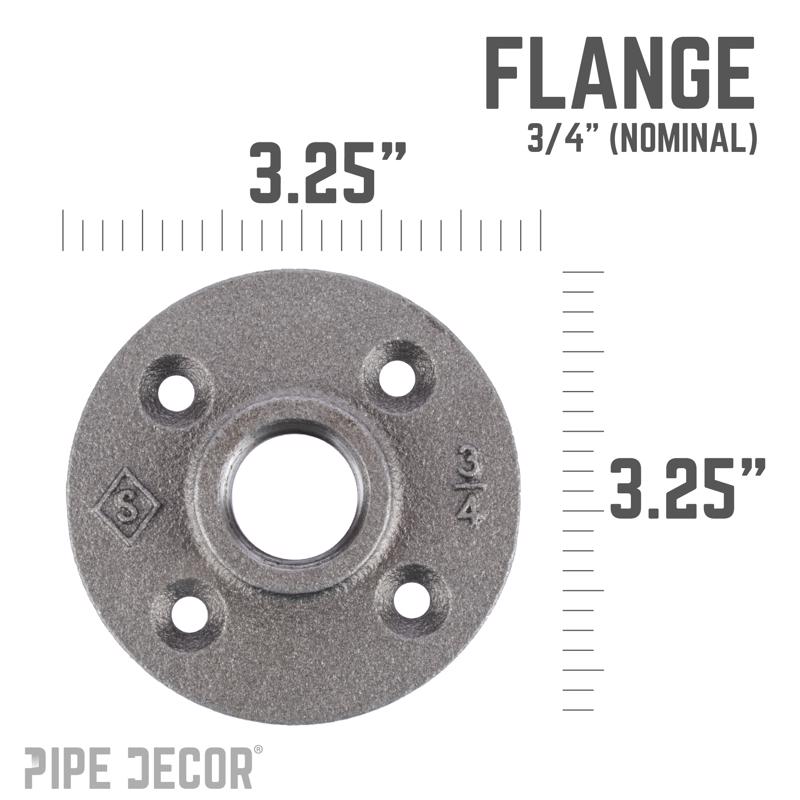 FLANGE BLACK 3/4