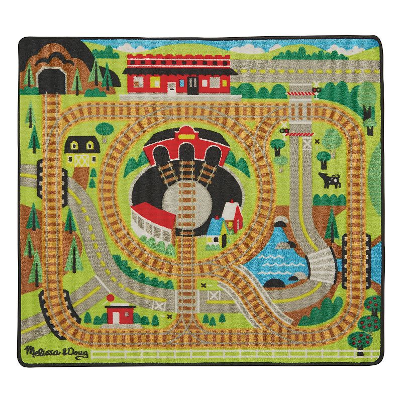 Melissa and Doug Round the Rails Train Rug