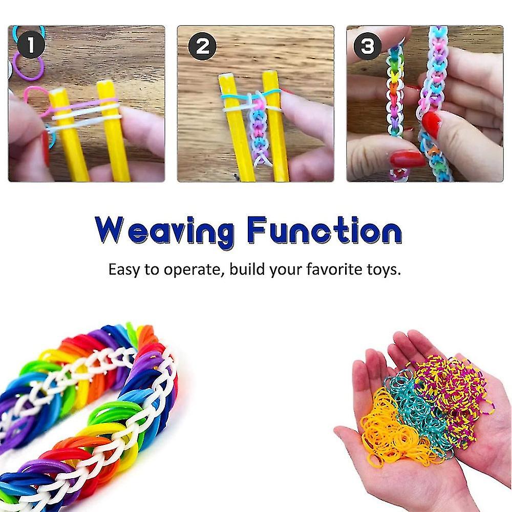 Gifts For Girls Rubber Bands Loom Kit Kids Art Crafts Diy Toys Bracelet Making Kit Christmas Birthday Gift For Kids