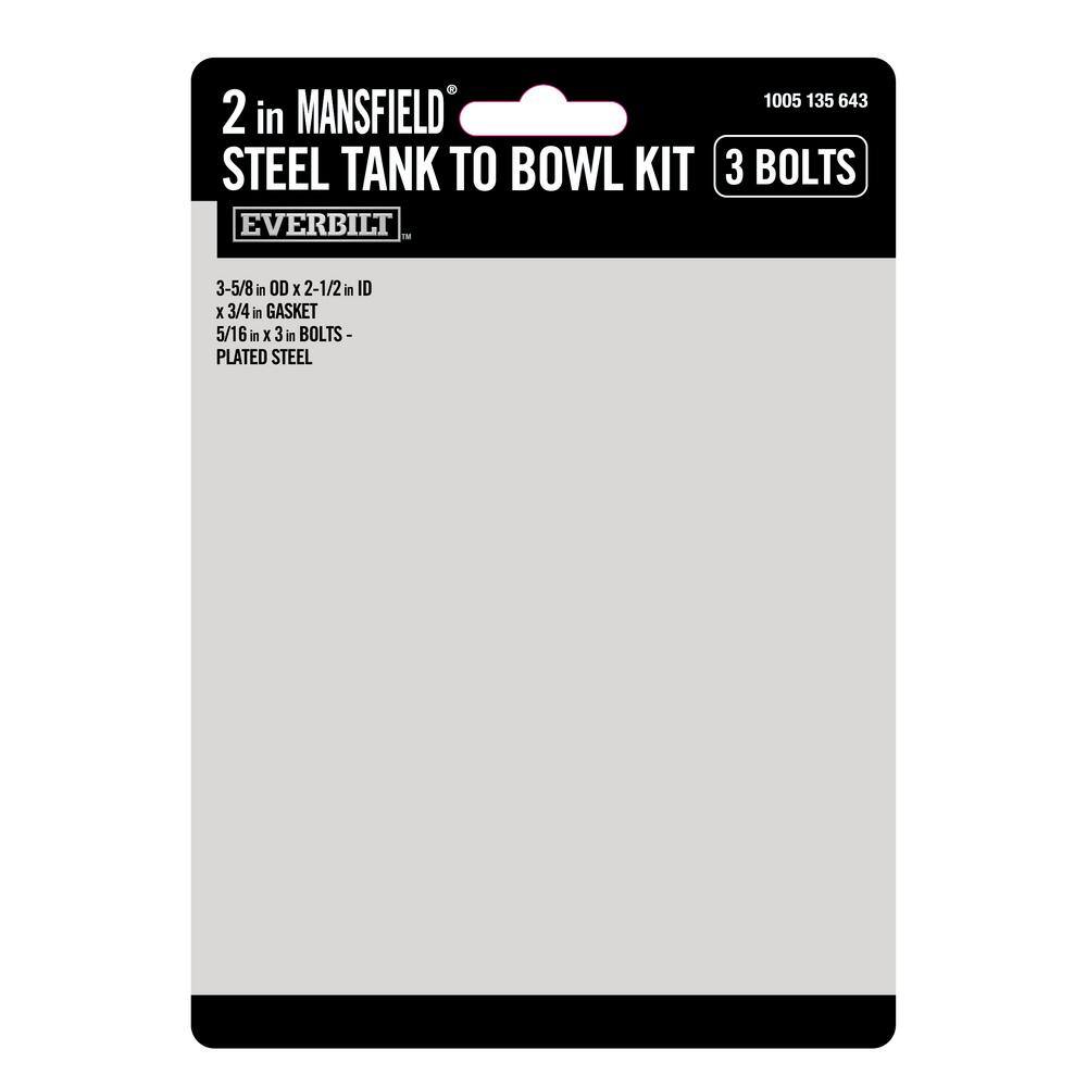 Everbilt 2 in Tank to Bowl Kit Fits Mansfield Toilet 1000055010