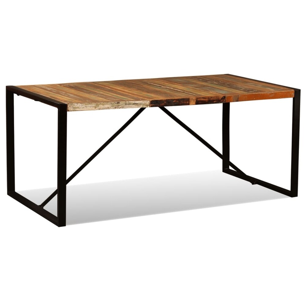 vidaXL Dining Table Solid Reclaimed Wood 70.9\