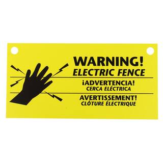 Zareba Electric Fence Warning Sign (3-Pack) WS3