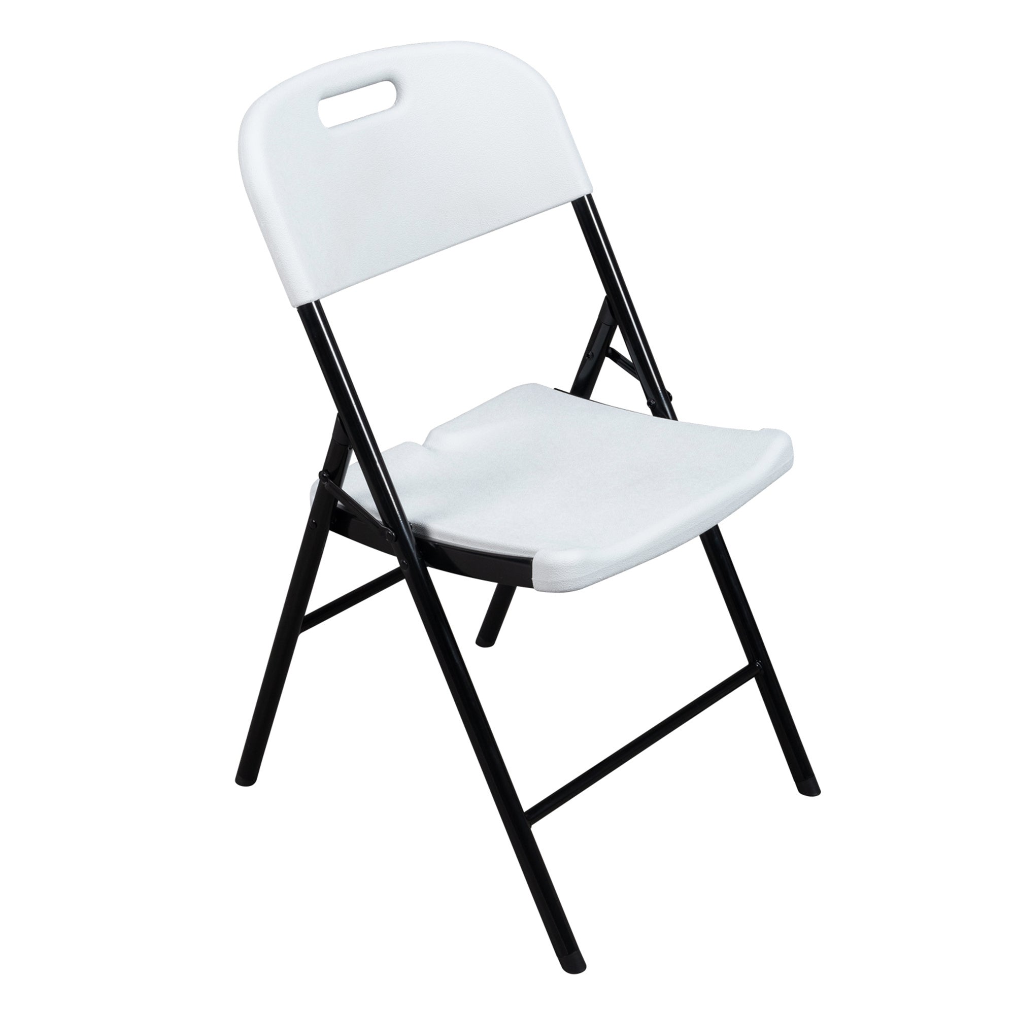 Astm-Certified Back Folding Chair White 4-Pack Stackable Wedding Party Event