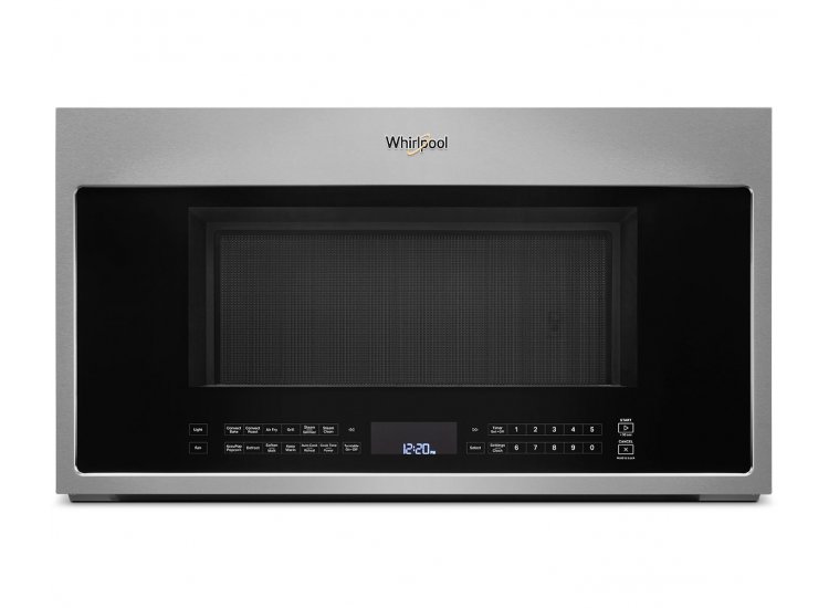 Whirlpool 1.9 Cu. Ft. Fingerprint Resistant Stainless Steel Over-the-Range Microwave With Air Fry Mode