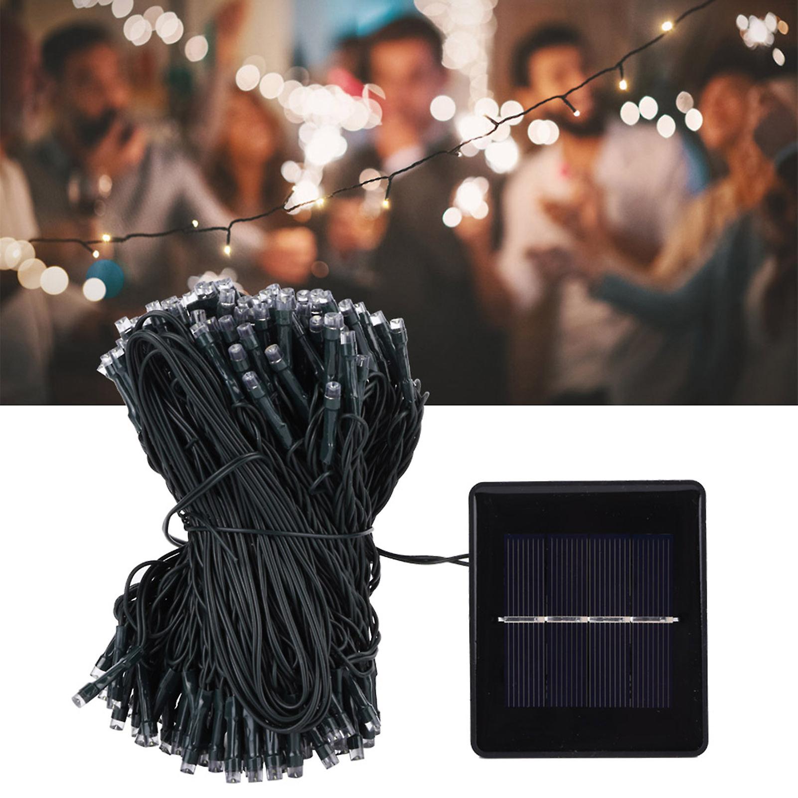 22m 200led Solar String Light Waterproof With 8 Lighting Modes For Indoor/outdoor22m 200led Light White Light