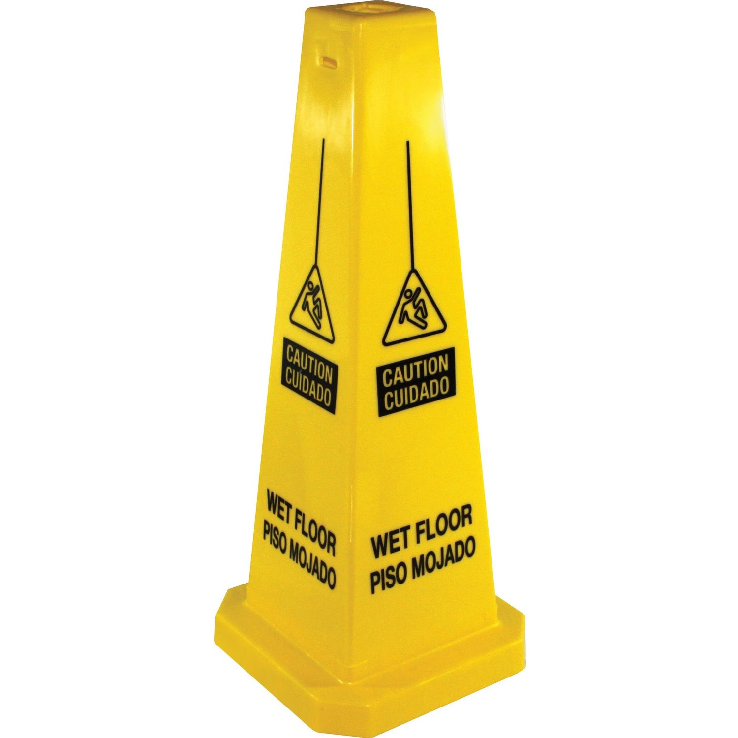 Bright Four-sided Caution Safety Cone by Genuine Joe GJO58880