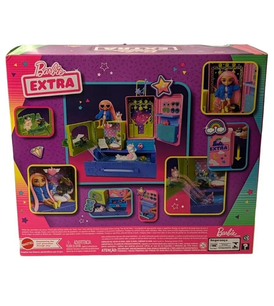 Barbie Extra Pets and Minis Playset w/Exclusive Doll 2 Puppies and Accessories Kids