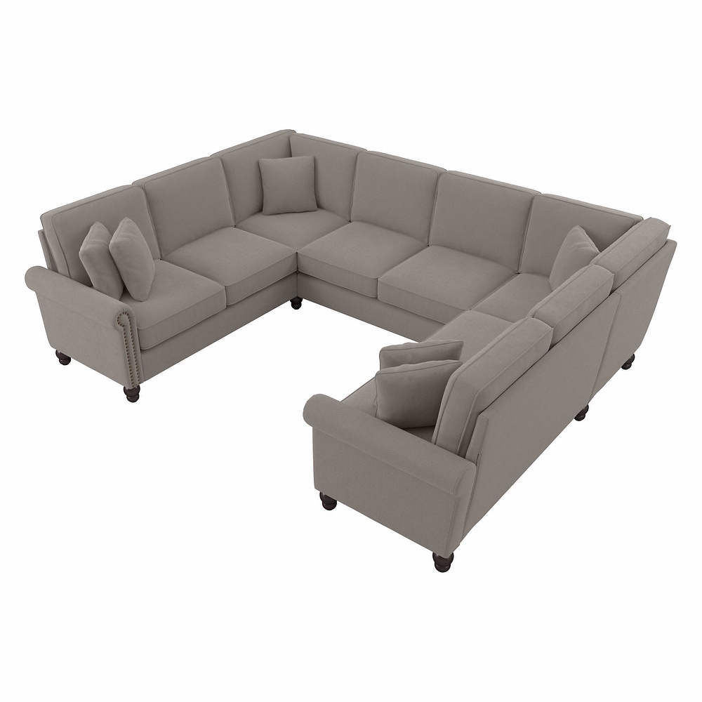 Coventry 113W U Shaped Sectional Couch by Bush Furniture