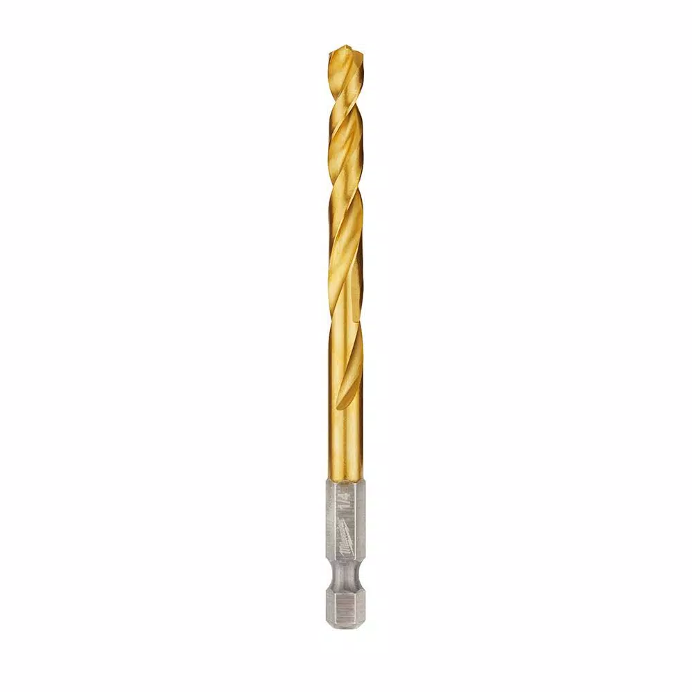 Milwaukee SHOCKWAVE 1/4 in. Titanium Twist Drill Bit and#8211; XDC Depot