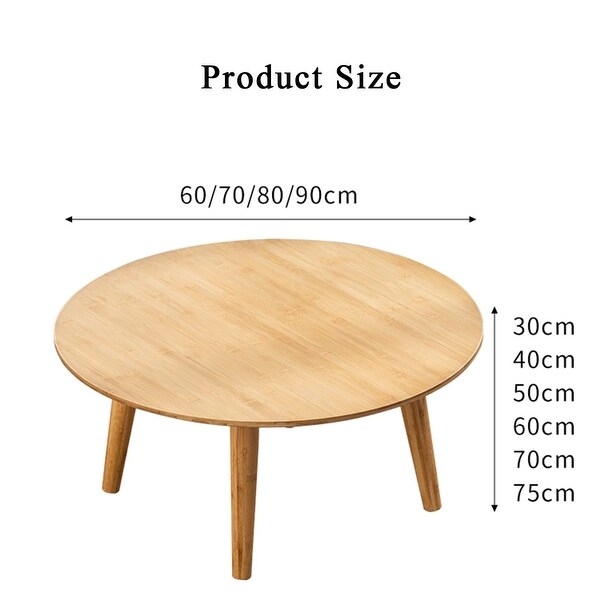 Table Coffee Table Japanese Home Study Tatami Table Small Table Low Table Sitting on The Floor Round Simple Bay - as picture