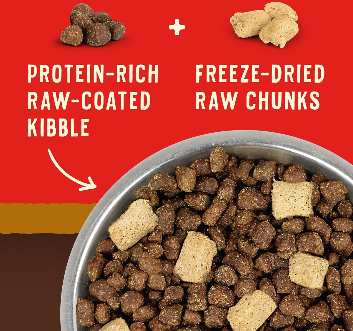 Stella and Chewy's Wild Red Raw Blend Kibble Grain-Free Prairie Recipe Dry Dog Food