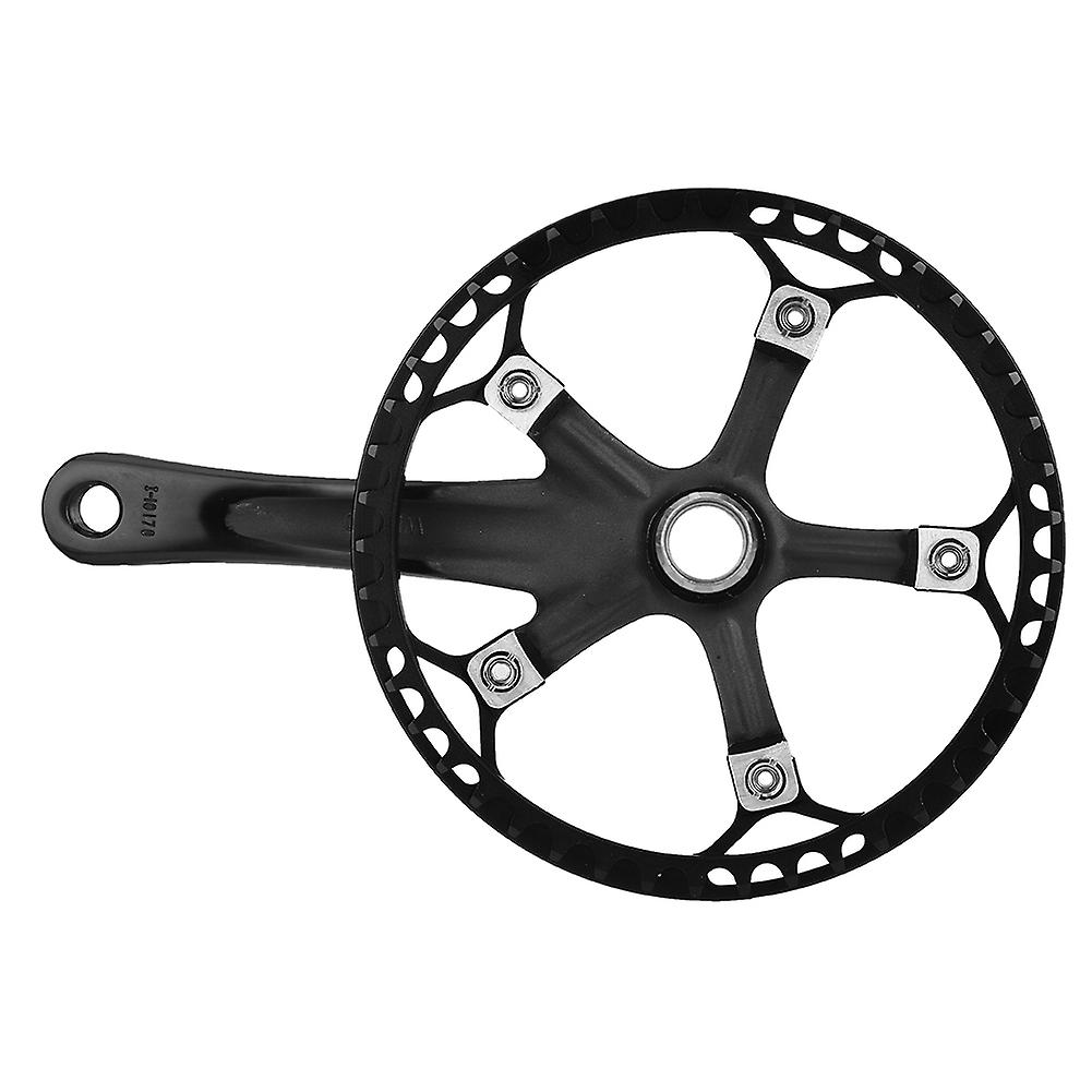 Aluminium Alloy Bicycle Single Speed Hollow Integration Crankset Conversion Crank Bike Accessory47t