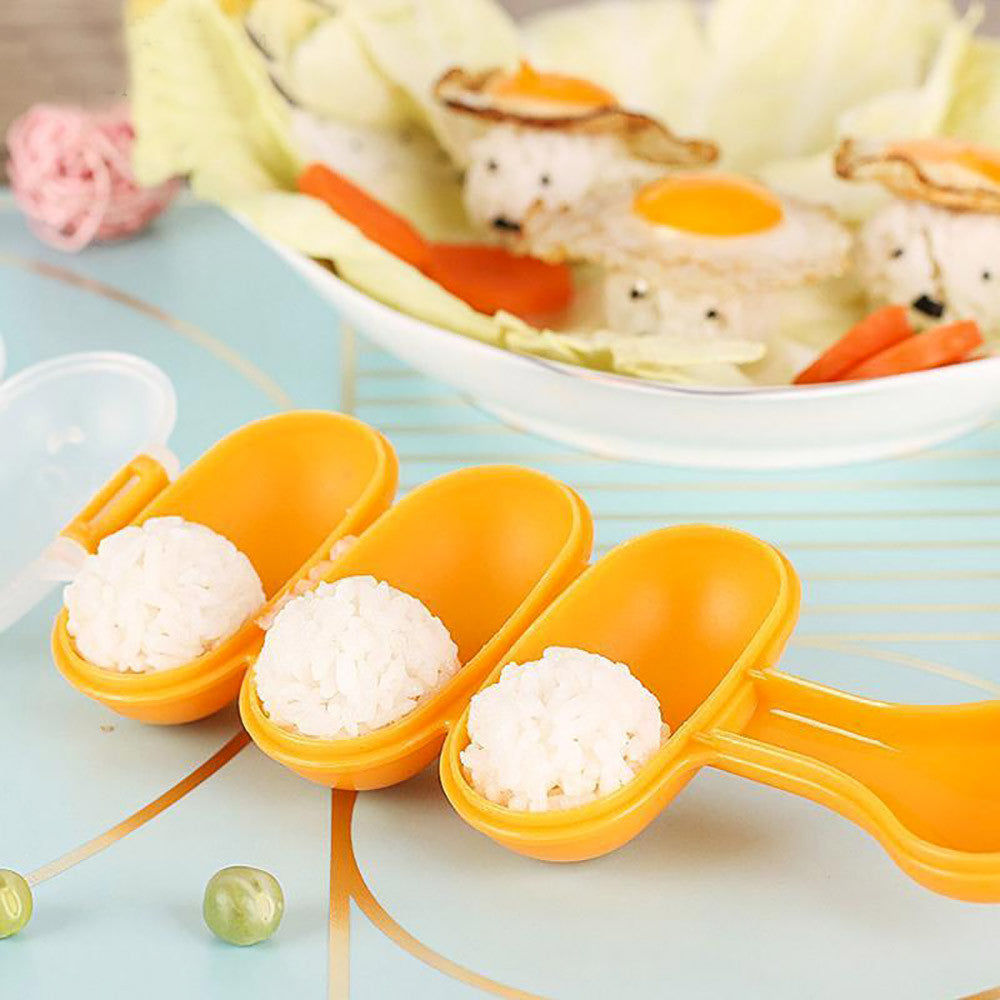 Rice Ball Molds Sushi Balls Maker Mould Spoon Kitchen Cooking Utensil Tools Set