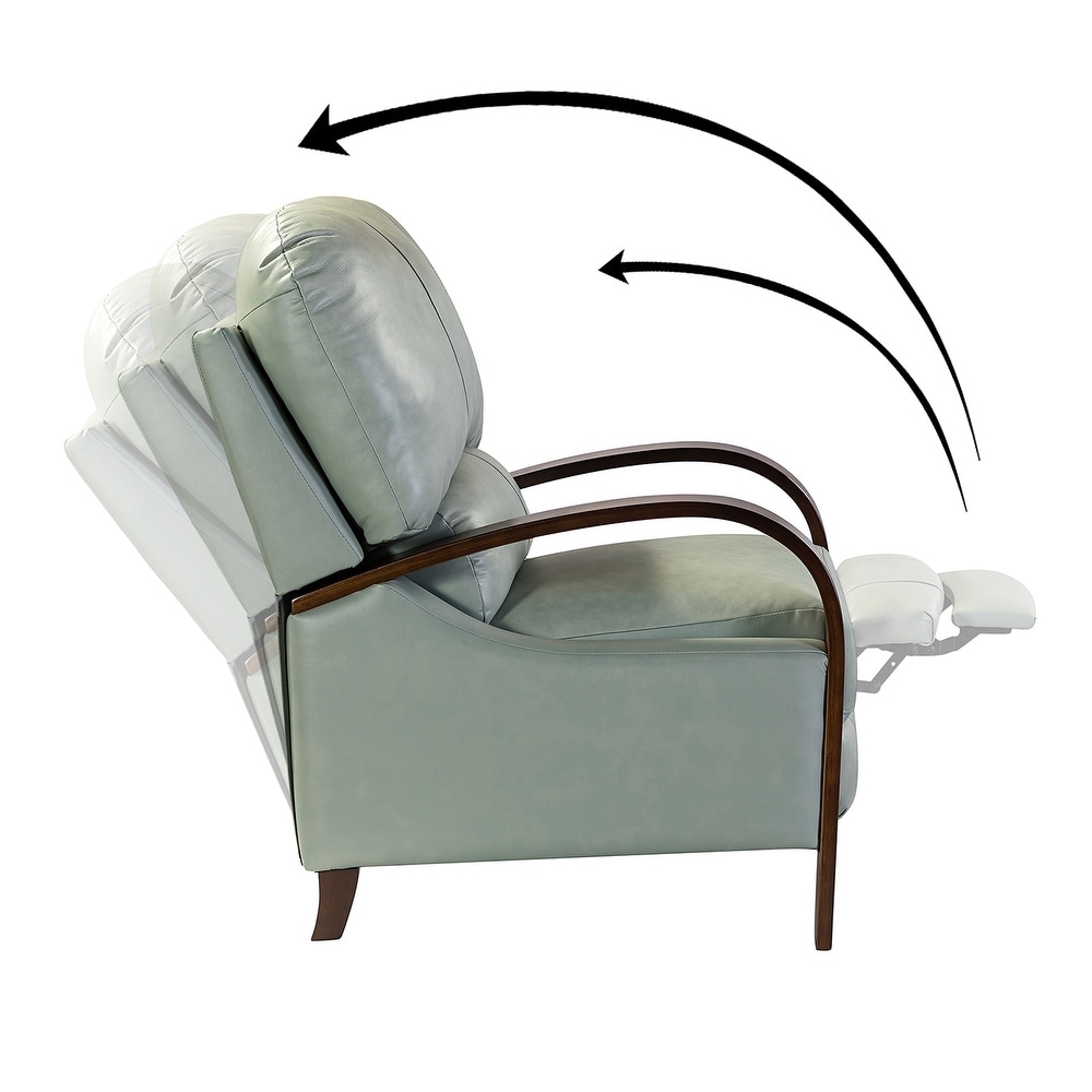 Alexandra Genuine Leather Manual Recliner