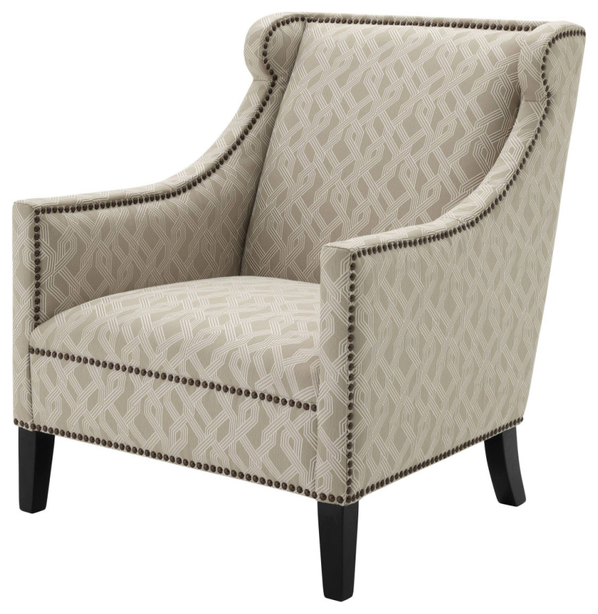 Wingback Accent Chair  Eichholtz Jenner   Transitional   Armchairs And Accent Chairs   by Oroa   Distinctive Furniture  Houzz