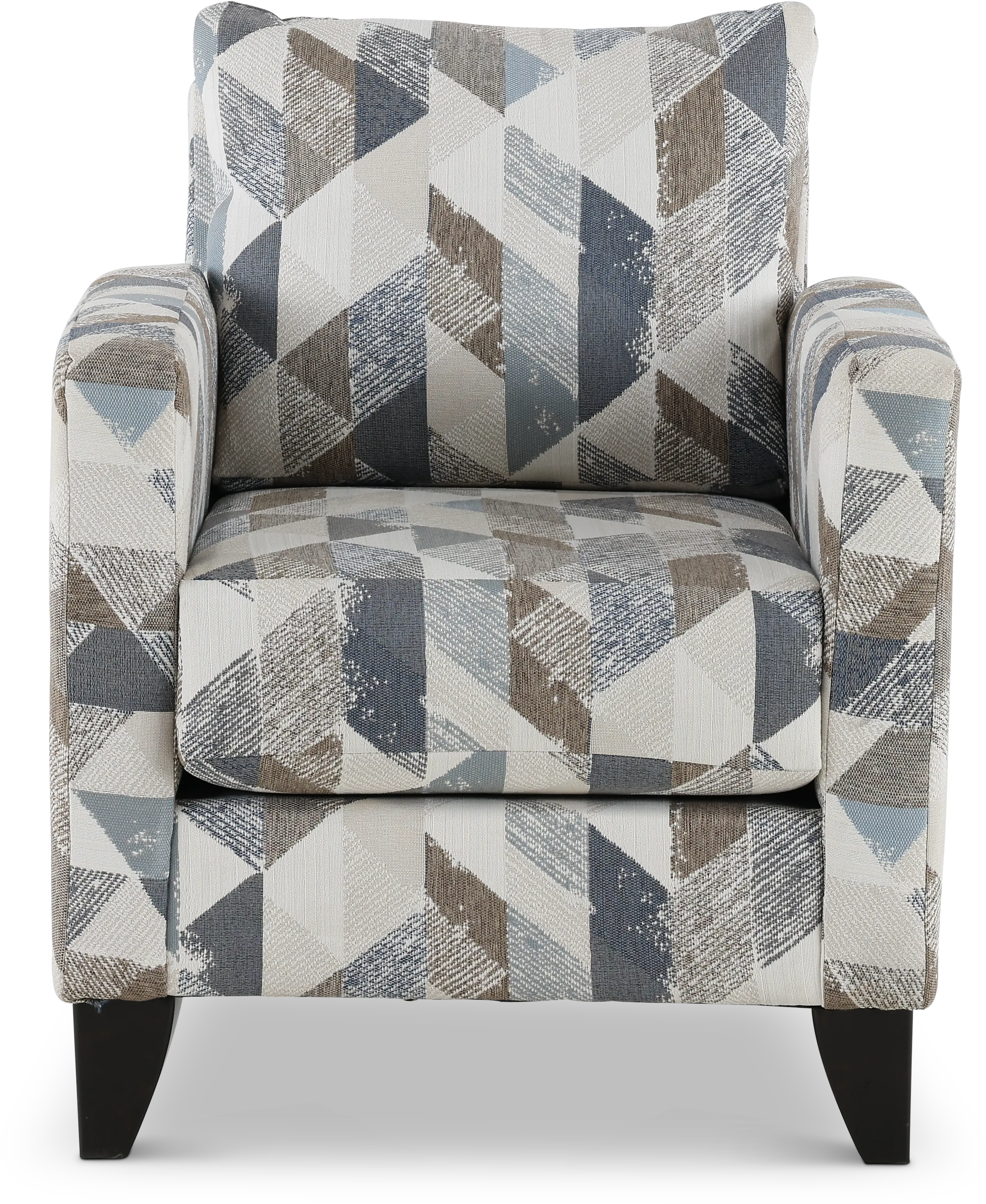 Bryn Triangle Pattern Accent Chair