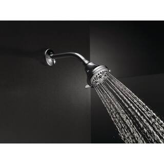 Delta 5-Spray Patterns 1.75 GPM 3.38 in. Wall Mount Fixed Shower Head in Chrome 52634-18-PK