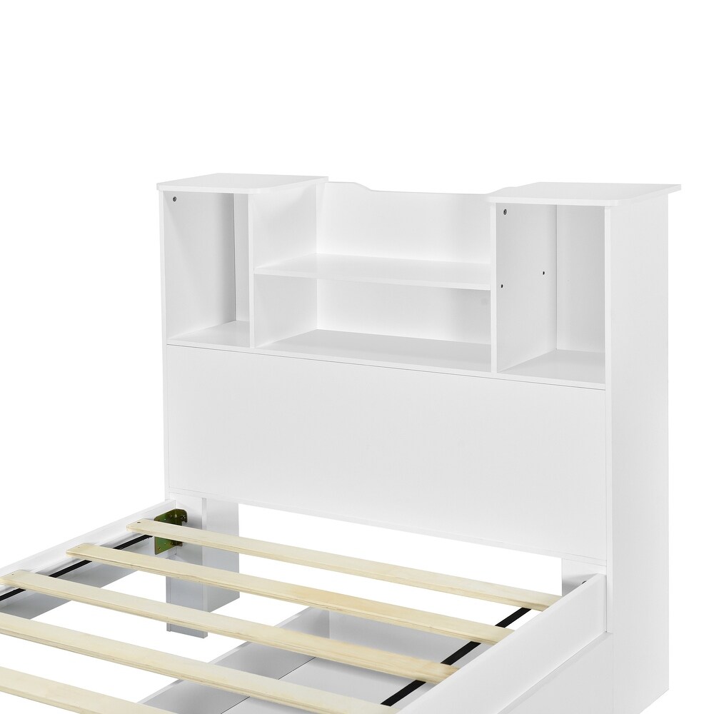 Twin Size Storage Platform Bed Frame