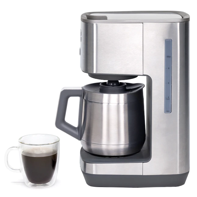 GE Drip Coffee Maker With Timer 10-Cup Stainless Steel Residential Drip Coffee Maker