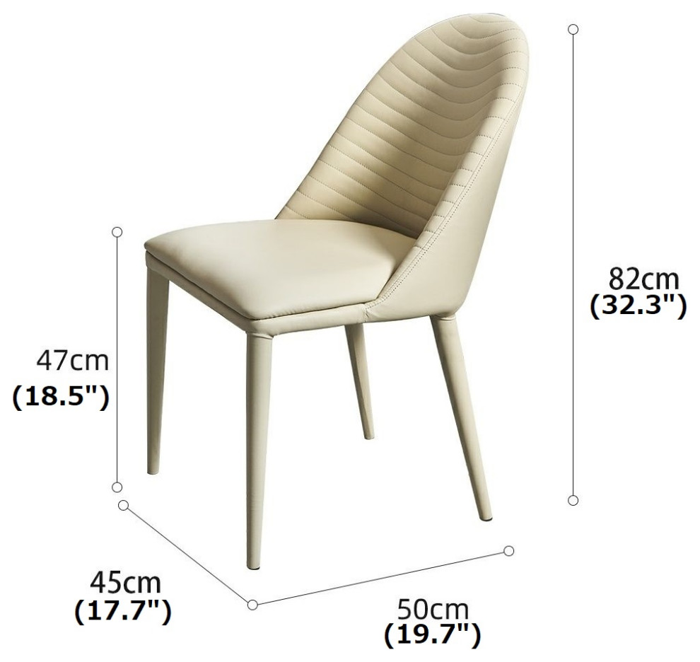 Nordic Design Leisure Backrest Dining Chair   Contemporary   Dining Chairs   by Miron Demid LLC  Houzz