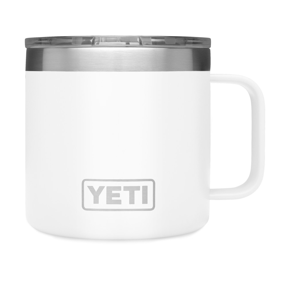 Yeti Rambler Mug with MagSlider Lid 14oz， White ;