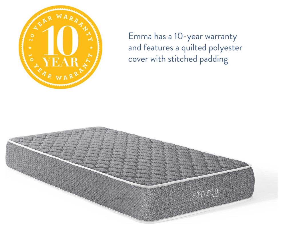 Emma 10 quotTwin Mattress   Modern   Mattresses   by Modway  Houzz