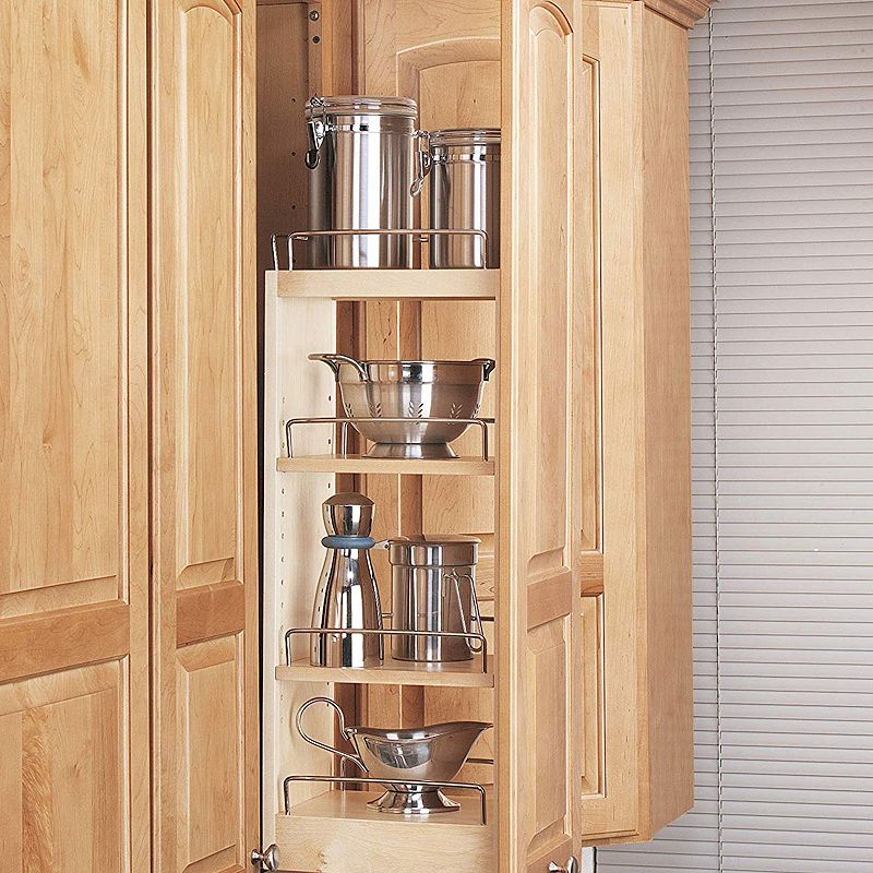 Rev-a-shelf 8 Inch Pull Out Wall Kitchen Cabinet Organizer， 448-wc-8c