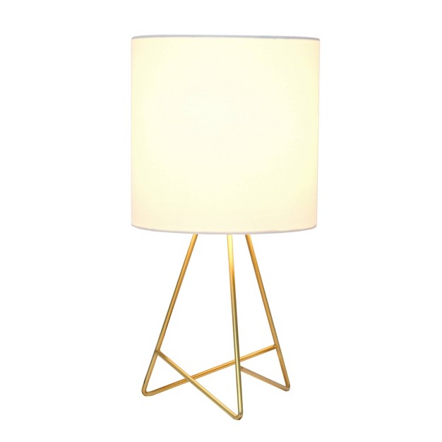 Down To The Wire Table Lamp With Fabric Shade Simple Designs