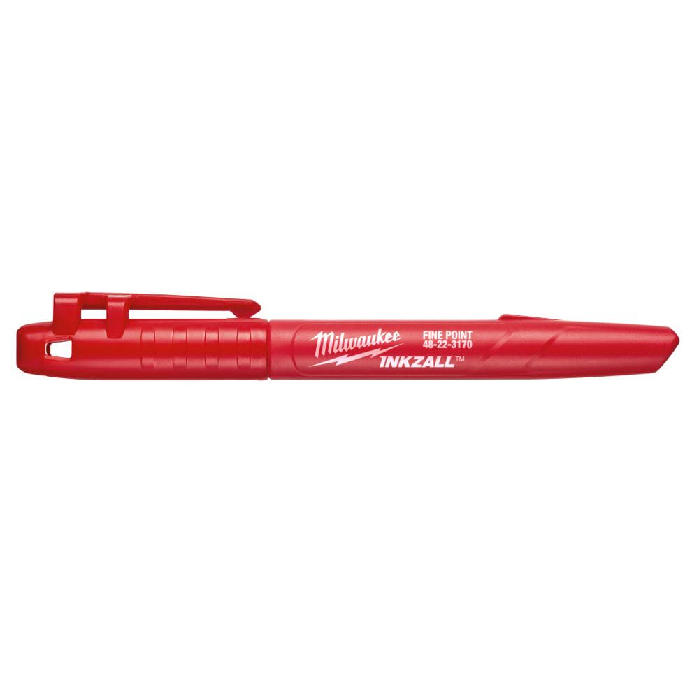 MW INKZALL Red Fine Point Markers 48-22-3170 from MW