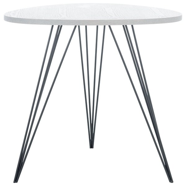 Wolcott Side Table， Grey/Black