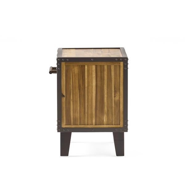 Luna Acacia Wood End Table by Christopher Knight Home