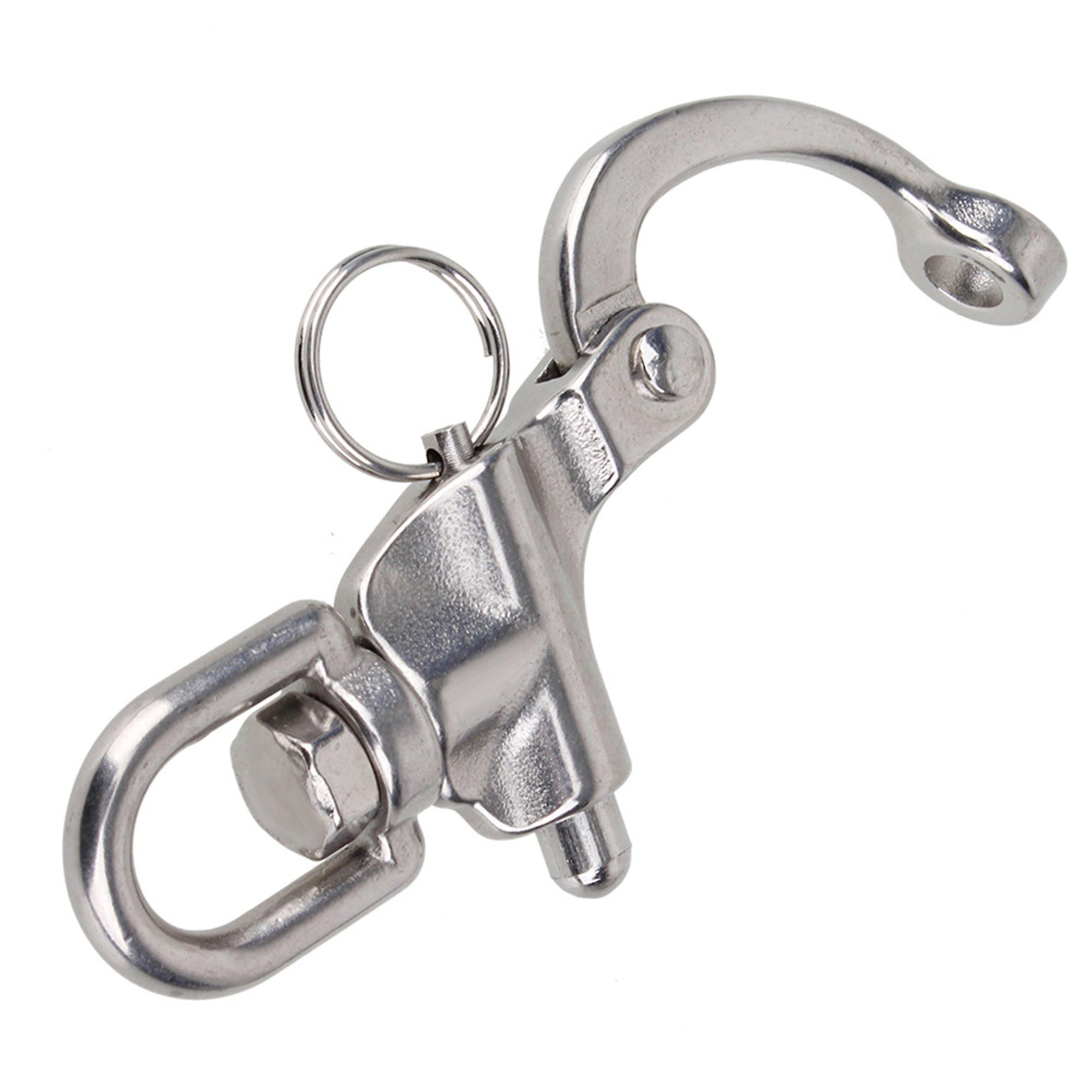 Small 304 Stainless Steel Snap Shackle Quick Release Swivel Bail Rigging