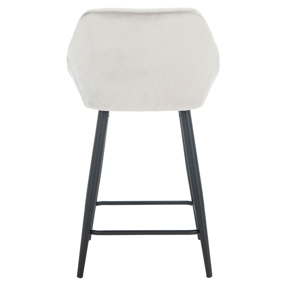 SAFAVIEH Zorica 25 inch Velvet Counter Stool   21.3\