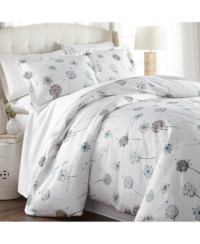 Southshore Fine Linens Luxury Dandelion Dreams 2 Pc. Duvet Cover Set， Twin Twin XL