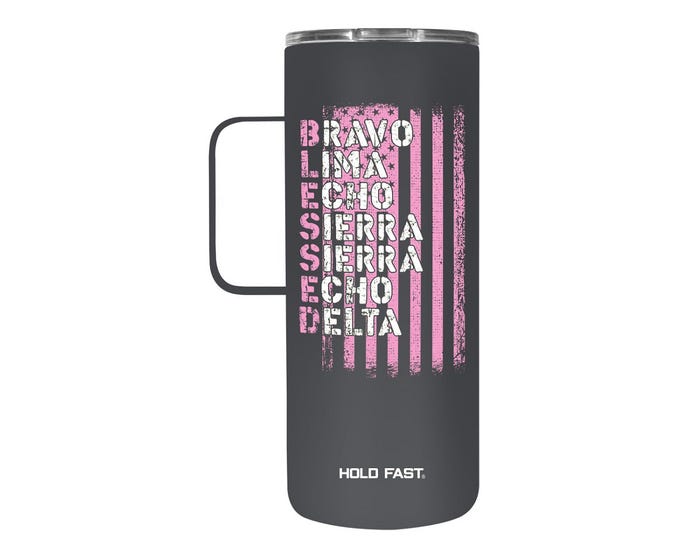 Kerusso® Dual Wall / Stainless Steel Mug - Blessed， 22 oz. - MUGS270