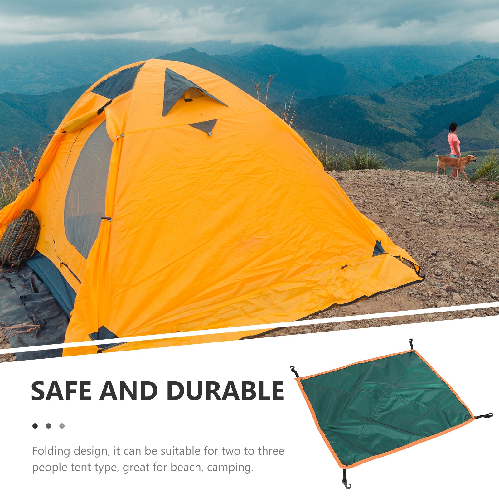 Etereauty Professional Tent Sun Shelter Wear-resistant Tent Rain Cover Reusable Rain Fly Outdoor Accessory