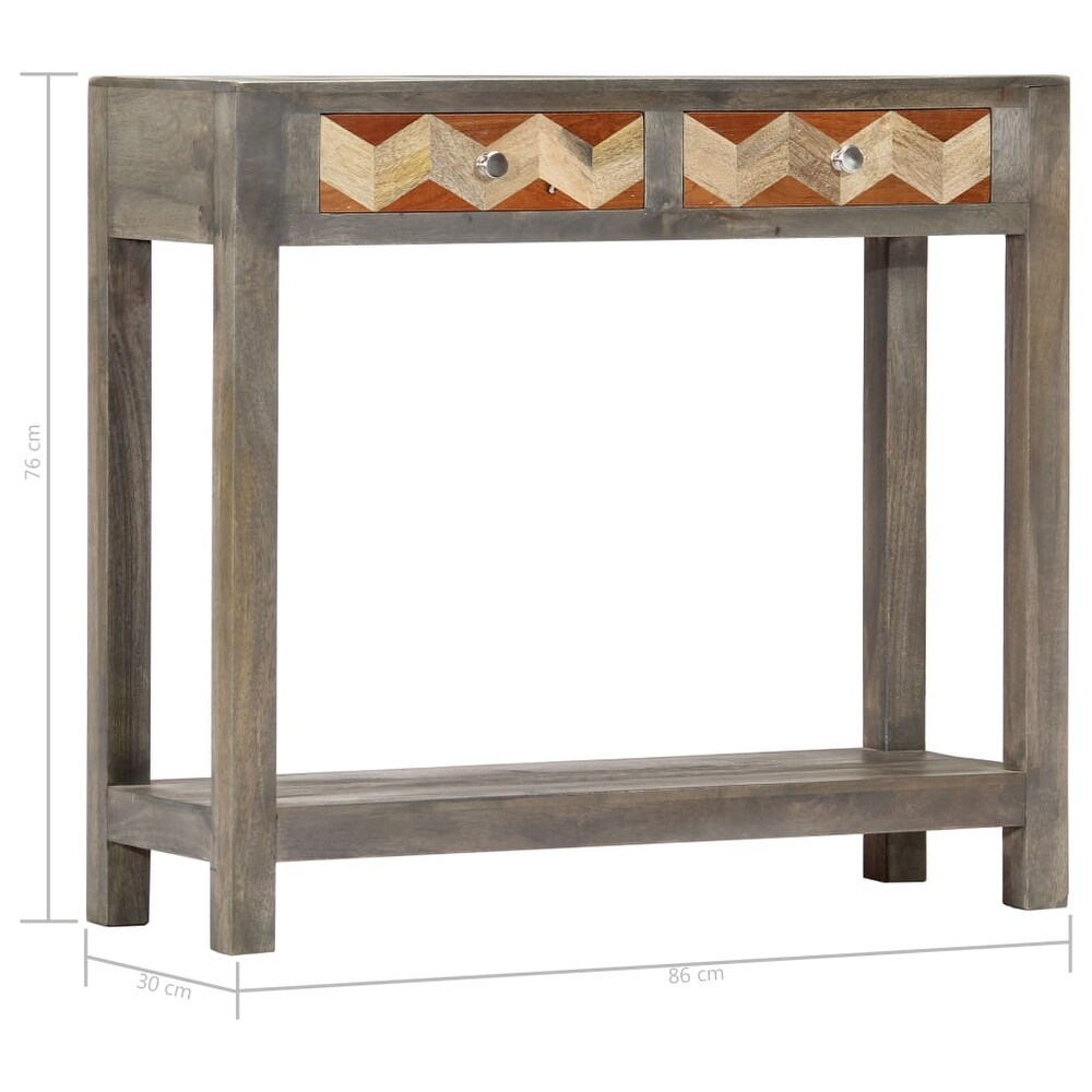 vidaXL Console Table Gray 33.9\