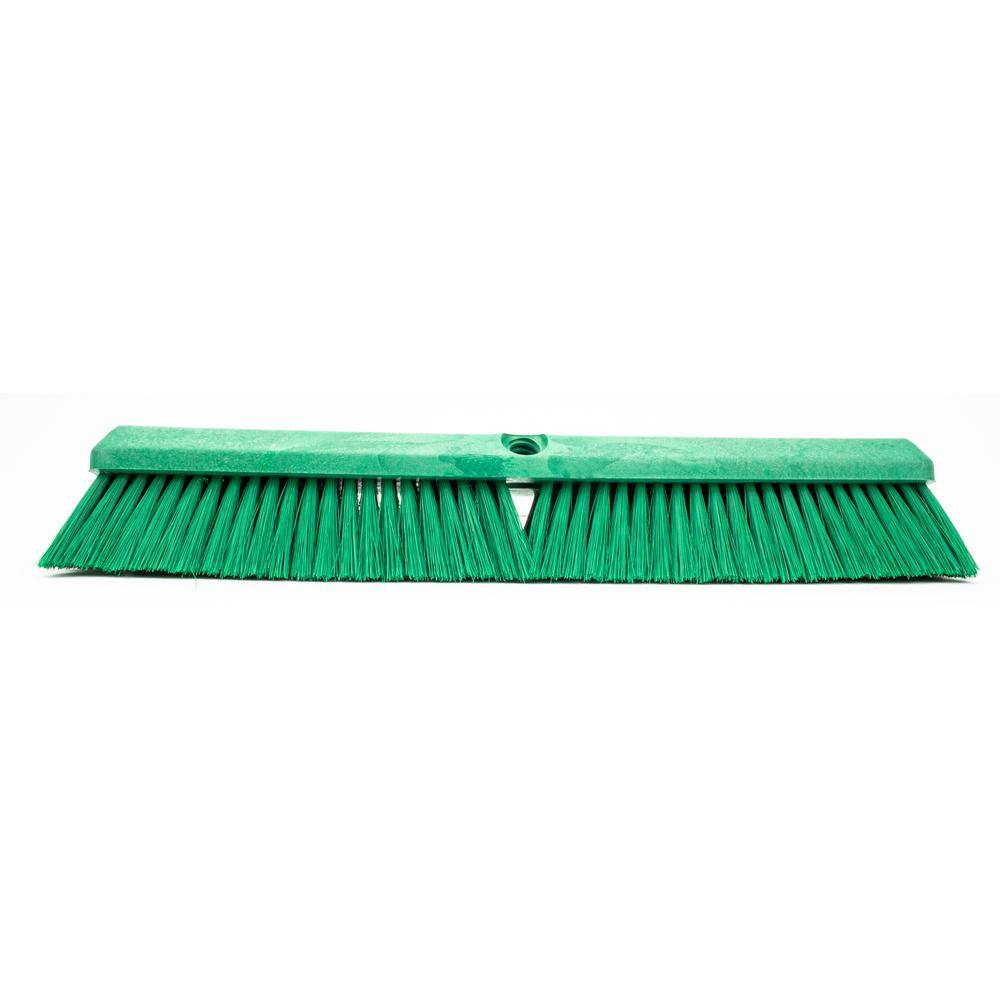 CFS Brands Sparta 18 in. Green Polypropylene Push Broom Head (12-Pack) 41890EC09