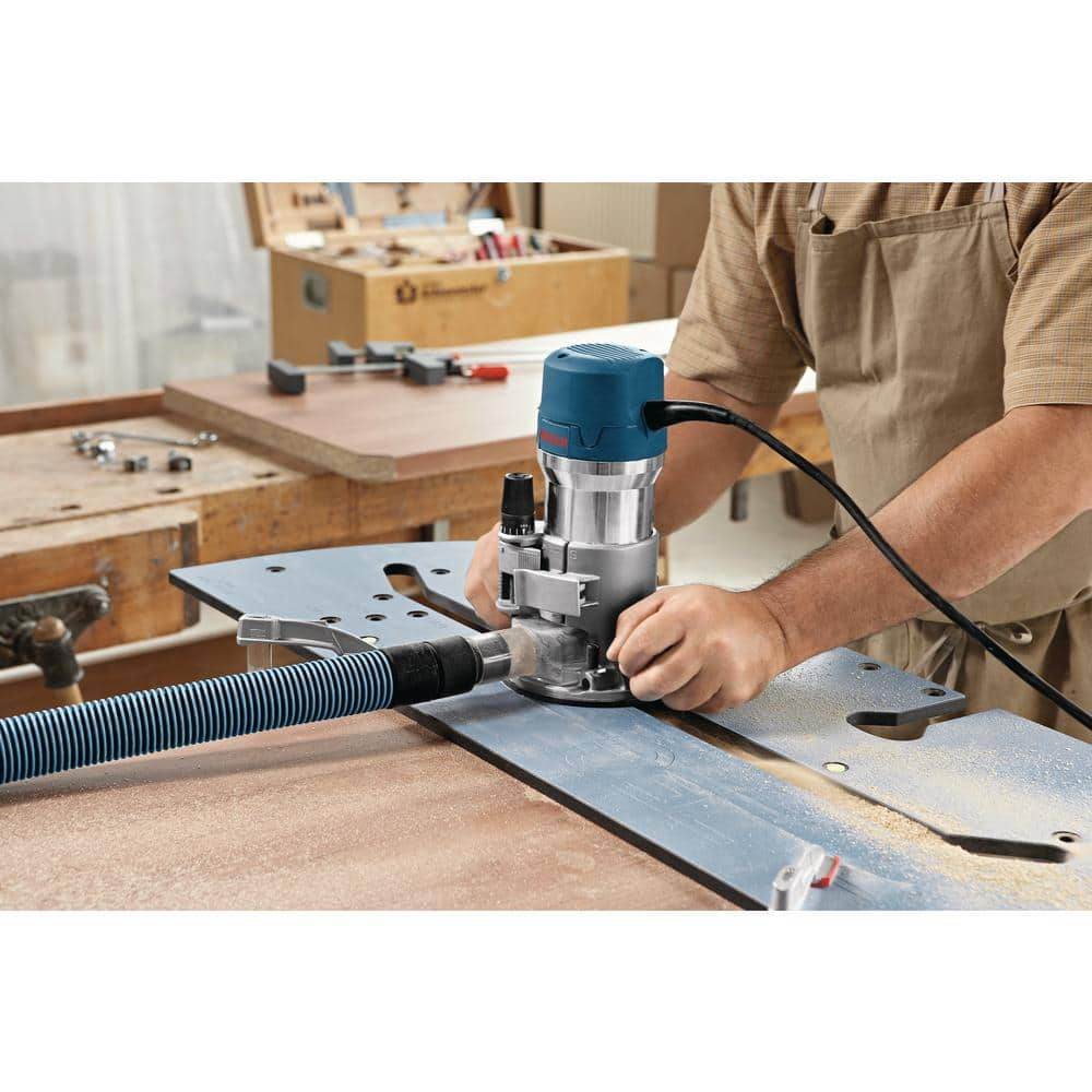 Bosch 12 Amp 2-1/4 in. Corded Peak Variable Speed Plunge and Fixed Base Router Kit with Hard Case 1617EVSPK