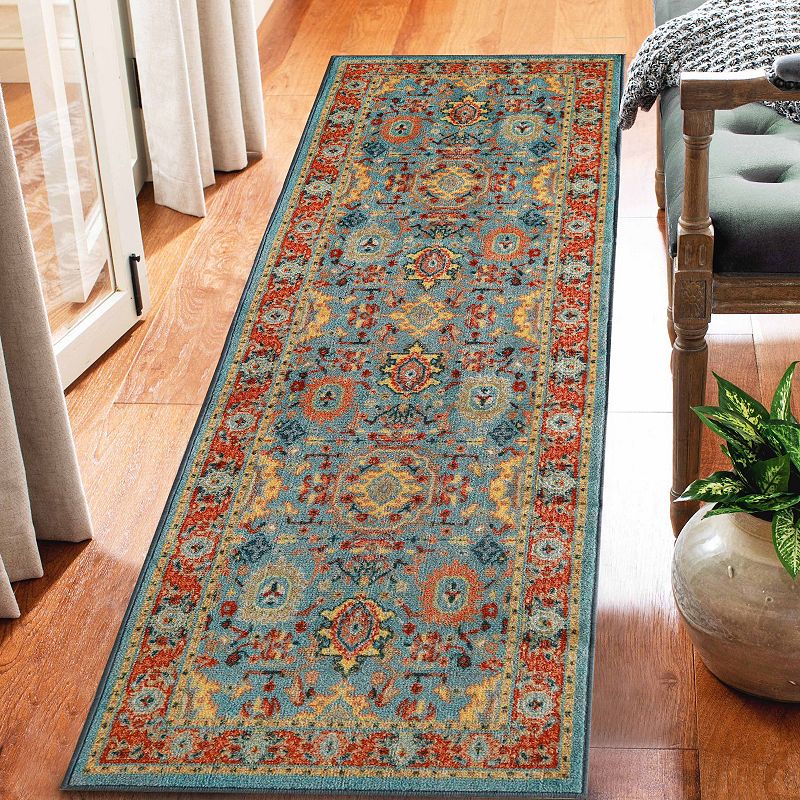 Superior Hadar Non-Slip Medallion Indoor Area Rug