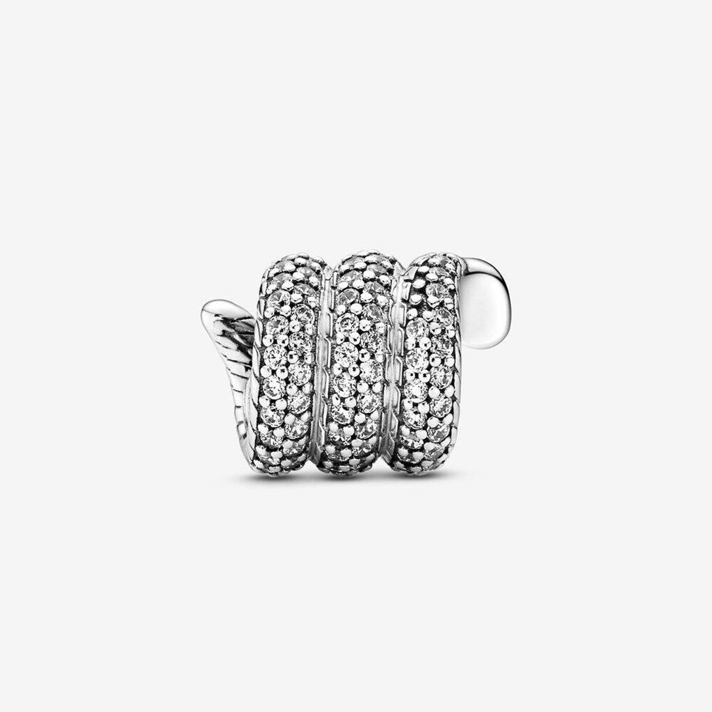 PANDORA  Sparkling Wrapped Snake Charm