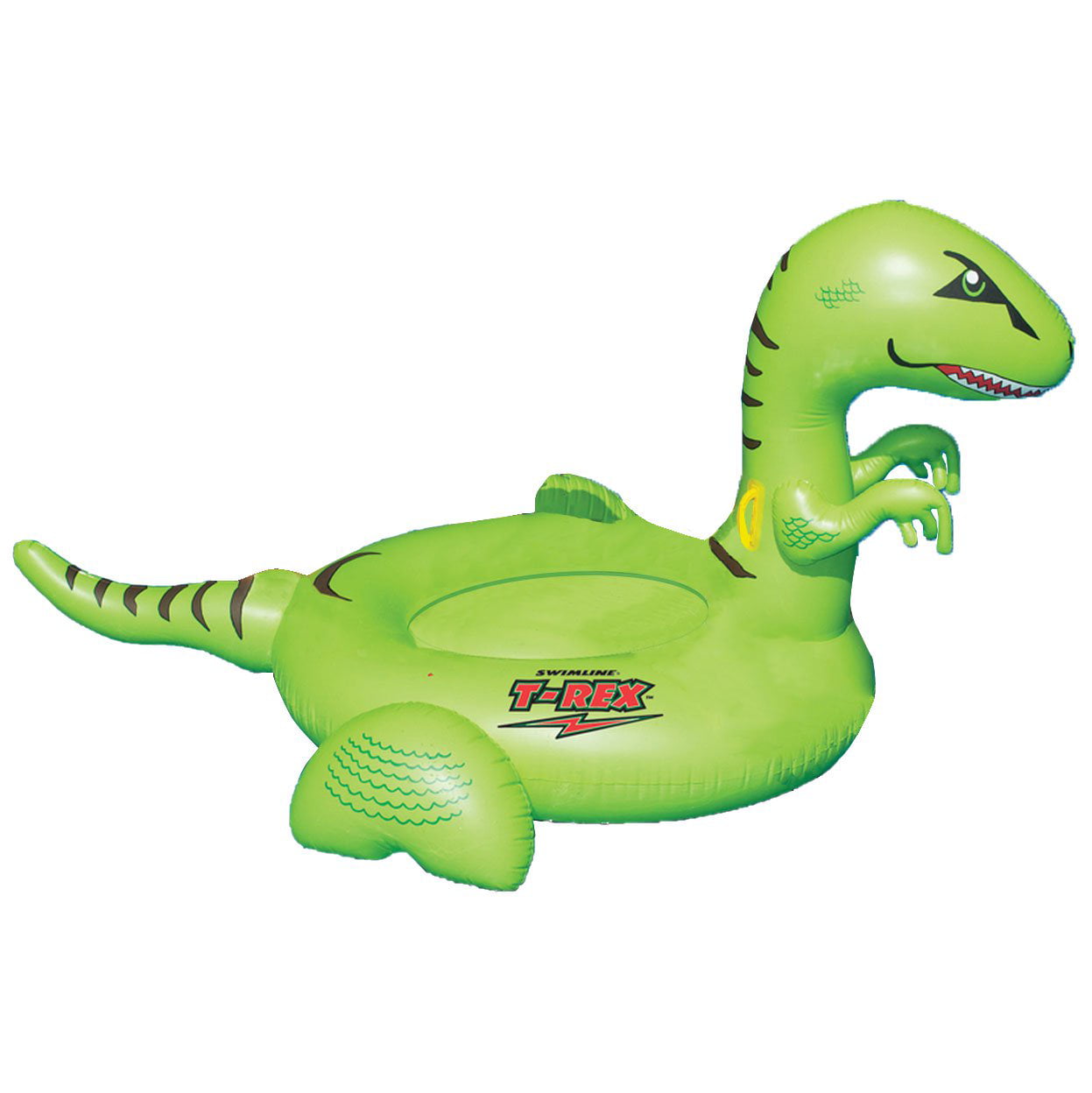 Swimline Vinyl Kids Giant Rideable Dinosaur Inflatable Pool Float, Green