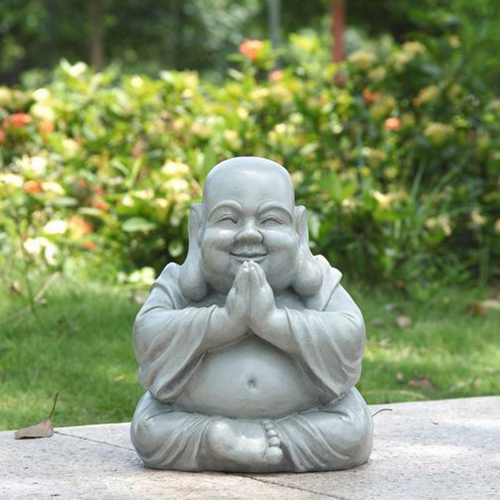 Hi-Line Gift Ltd. Sitting and Praying Buddha Garden Statue